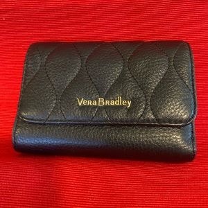 Black leather Vera Bradley Wallet